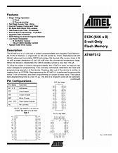DataSheet AT49F512 pdf